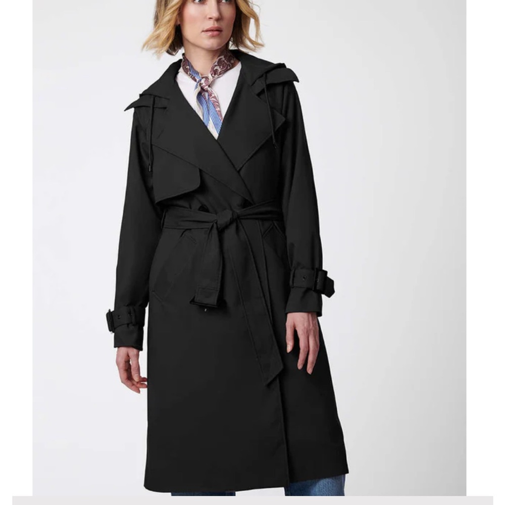 Bernardo black Trench Coat in M - Picture 11 of 11